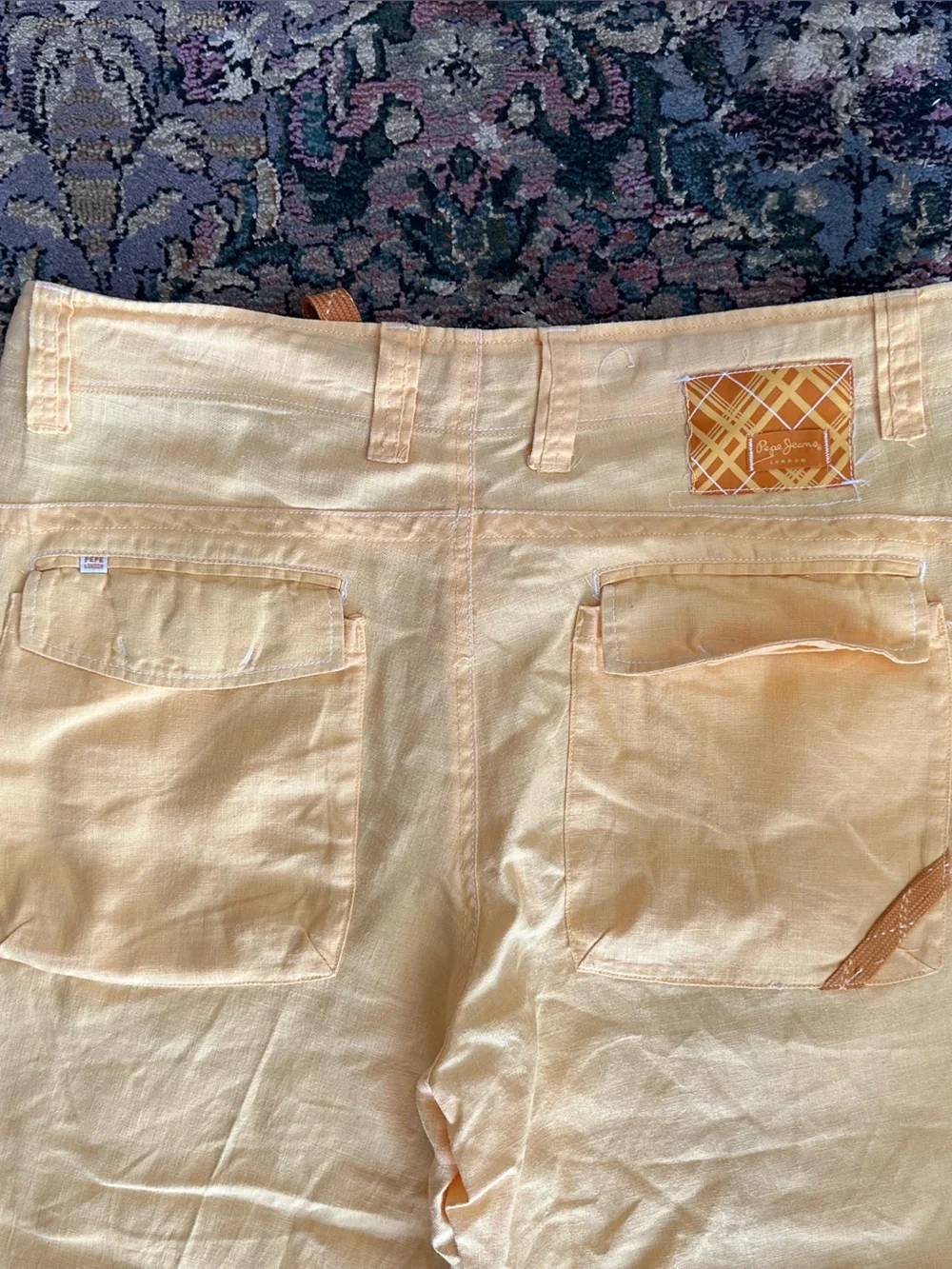 Pepe capri pants - butter yellow - Drawstring - 100% linen